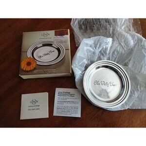 Lenox Everyday Inspirations Wine Bottle Coaster Aluminum Its Party Time 5.25"